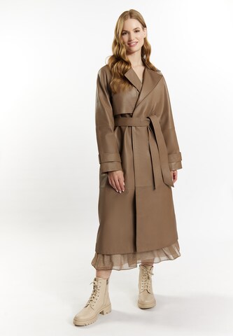 DreiMaster Vintage Between-Seasons Coat in Brown