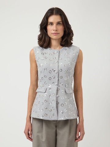 YAS Bodywarmer in Grijs: voorkant