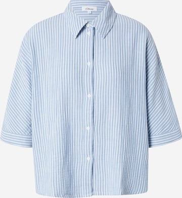 Camicia da donna di s.Oliver in blu: frontale