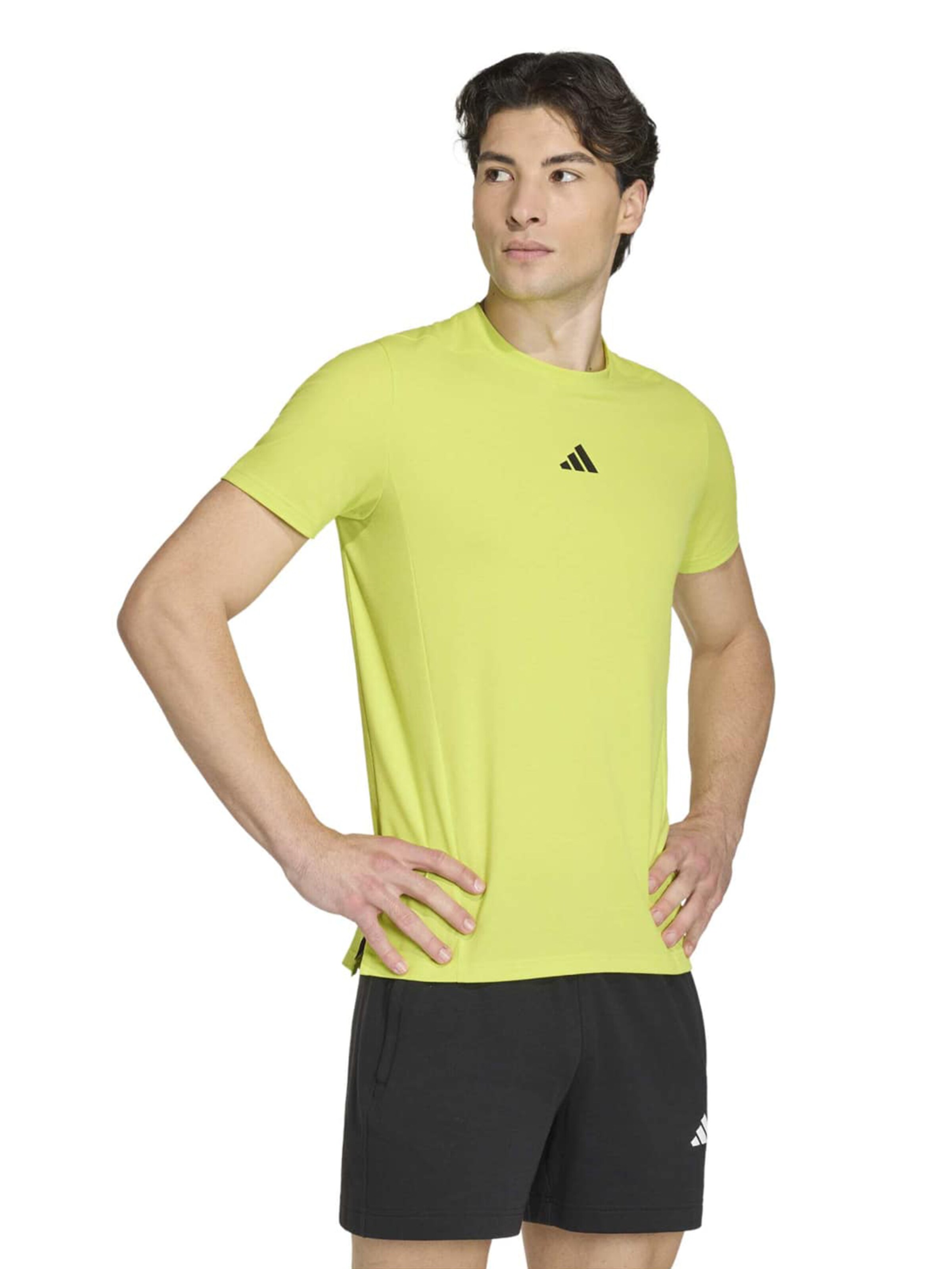 ADIDAS PERFORMANCE regular Funktionsskjorte 'Designed for Training' i gul: forside