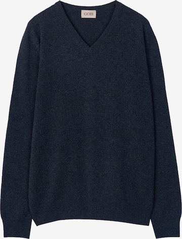 Pullover 'Men's Essential Cashmere V-Neck Sweater' di GOBI Cashmere in grigio: frontale