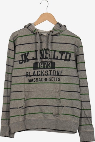 JACK & JONES Kapuzenpullover L in Grau: Vorderseite
