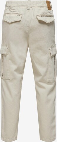 regular Pantaloni cargo 'DEW' di Only & Sons in beige