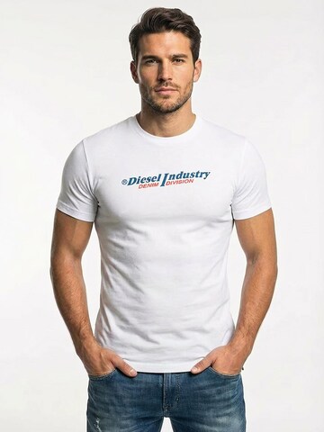 Maglietta 'T-Diegor New Industries' di DIESEL in bianco: frontale