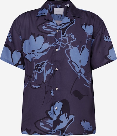 Les Deux Button Up Shirt 'Kian' in marine blue / Light blue / Black, Item view