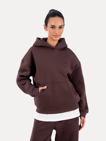 Smilodox Sweatvest in Bruin: voorkant