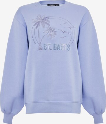 Threadbare Sweatshirt 'St Barts' in Blue: front