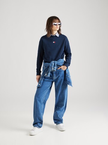 Tommy Jeans Mikina – modrá