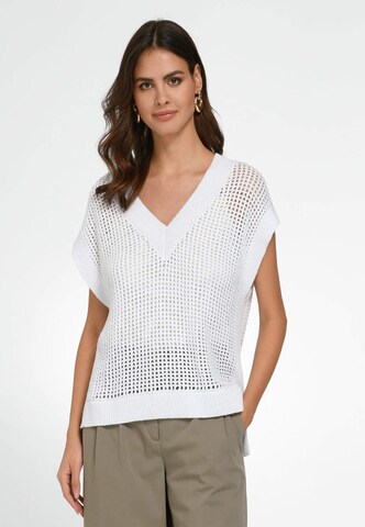 Pull-over tRUE STANDARD en blanc : devant