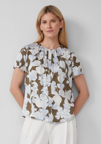 s.Oliver BLACK LABEL Blouse in Groen: voorkant