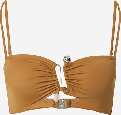 Bikinio viršutinė dalis 'Alaia' iš EDITED, spalva – ruda / brokato spalva, Prekių apžvalga