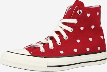 CONVERSE Tennarit 'CHUCK TAYLOR ALL STAR HEARTS & ROSES' värissä punainen: etupuoli