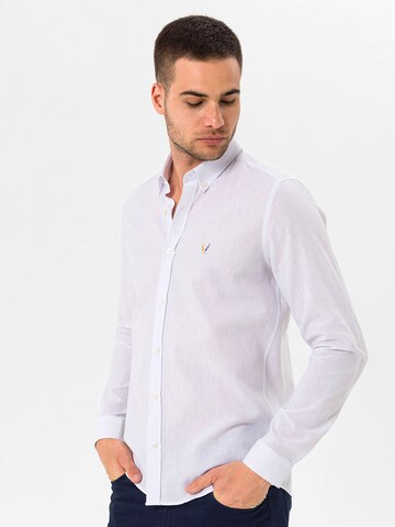 Regular fit Camicia 'Fleano' di By Diess Collection in bianco