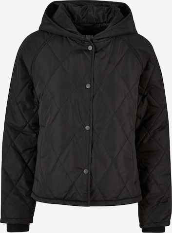 Urban Classics Winter Jacket in Black: front