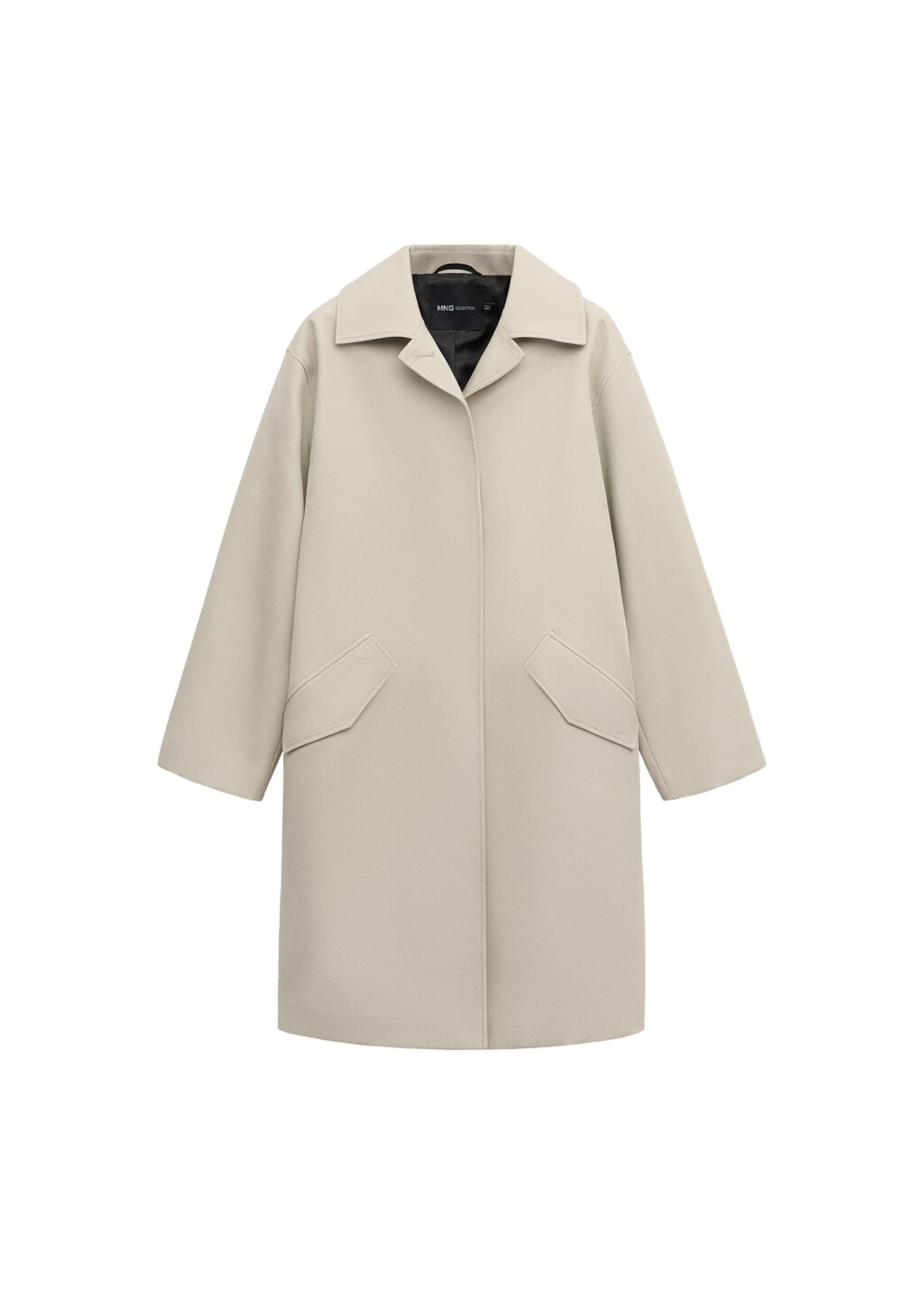 MANGO Mantel 'Lab' in Grau: Vorderseite