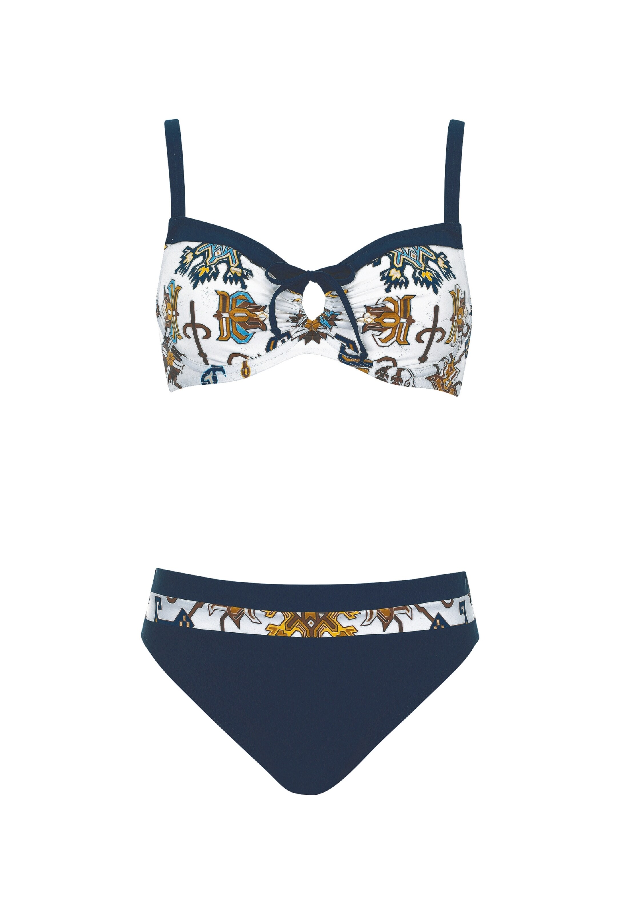 SUNFLAIR Bustier Bikini i blå: forside