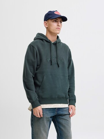 JACK & JONES Mikina 'JORBLEECKER' – zelená: přední strana
