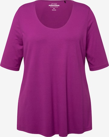 Ulla Popken T-Shirt in Lila: Vorderseite