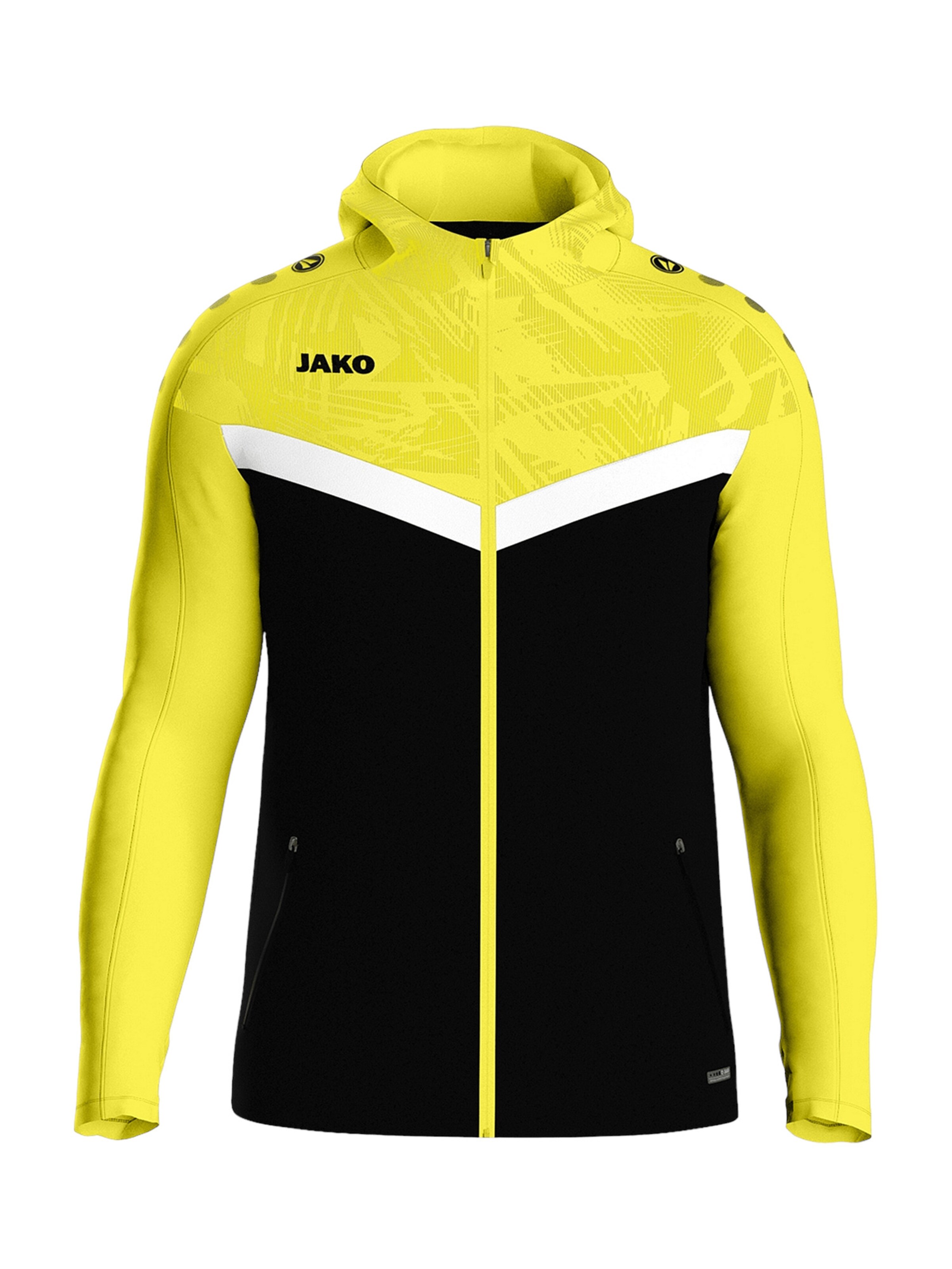 JAKO Sportjacke in Schwarz: Vorderseite