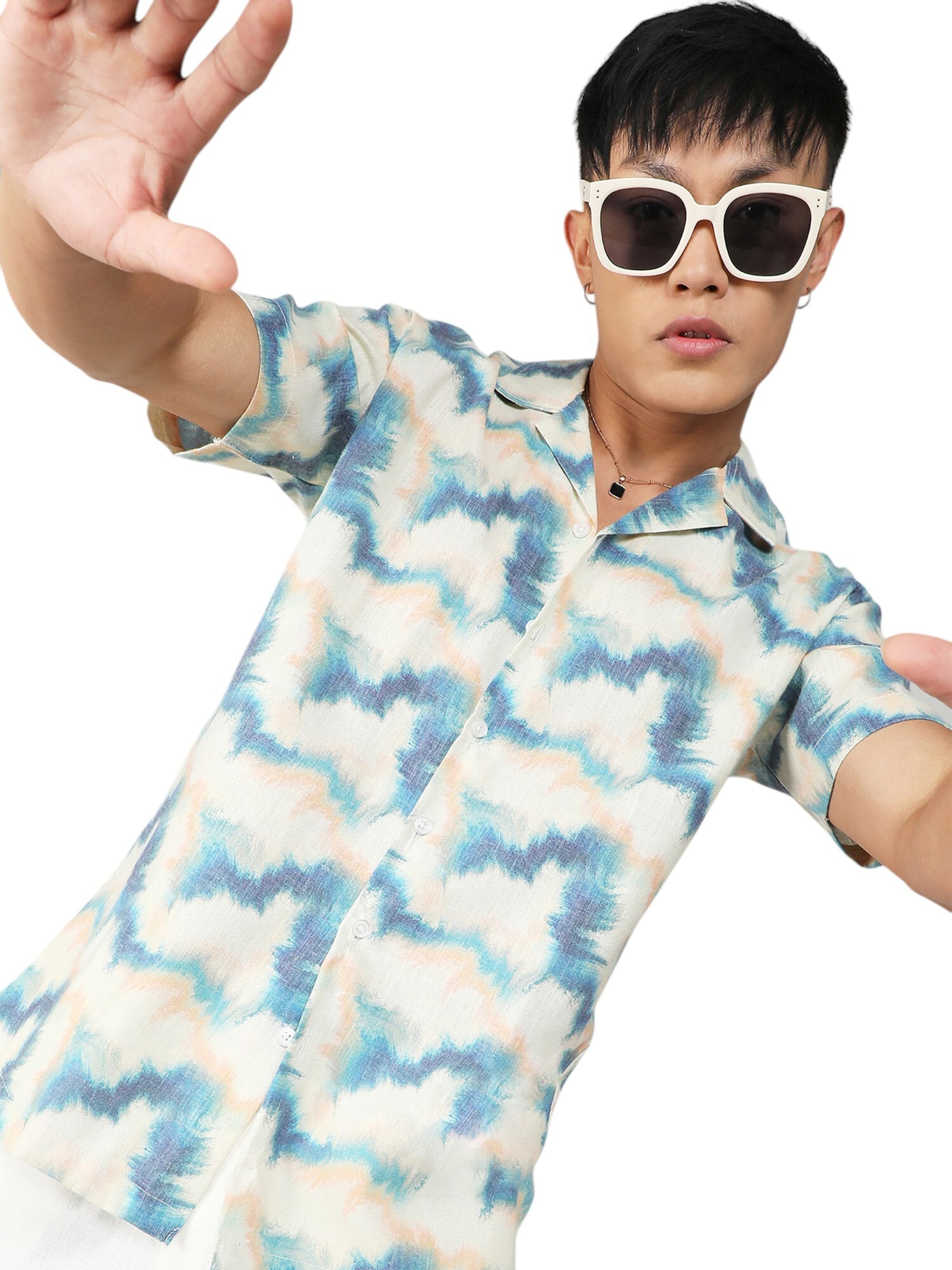 Campus Sutra Rovný strih Košeľa 'Tabitha' - Zmiešané farby