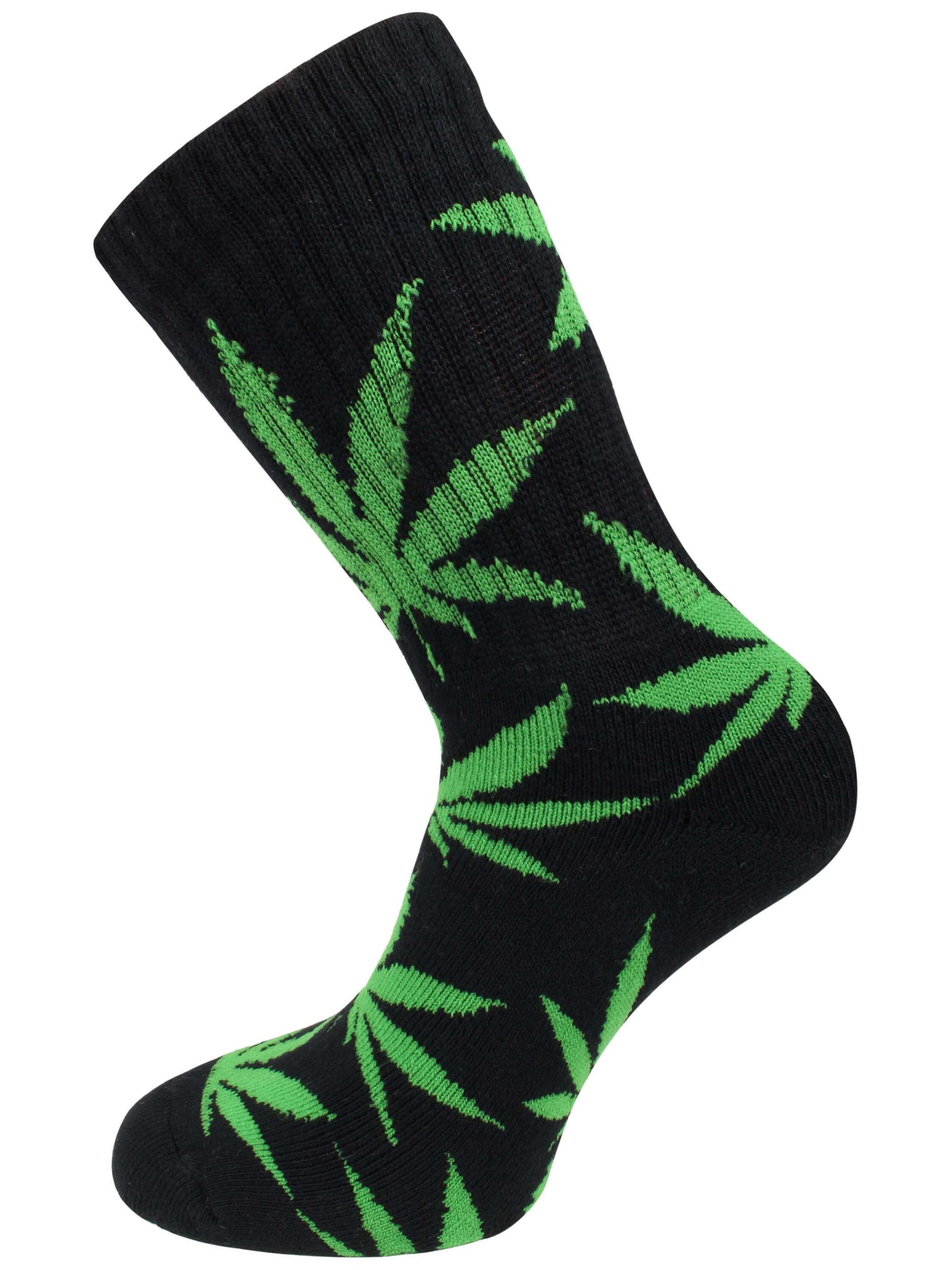 Chaussettes de sport normani en noir : devant