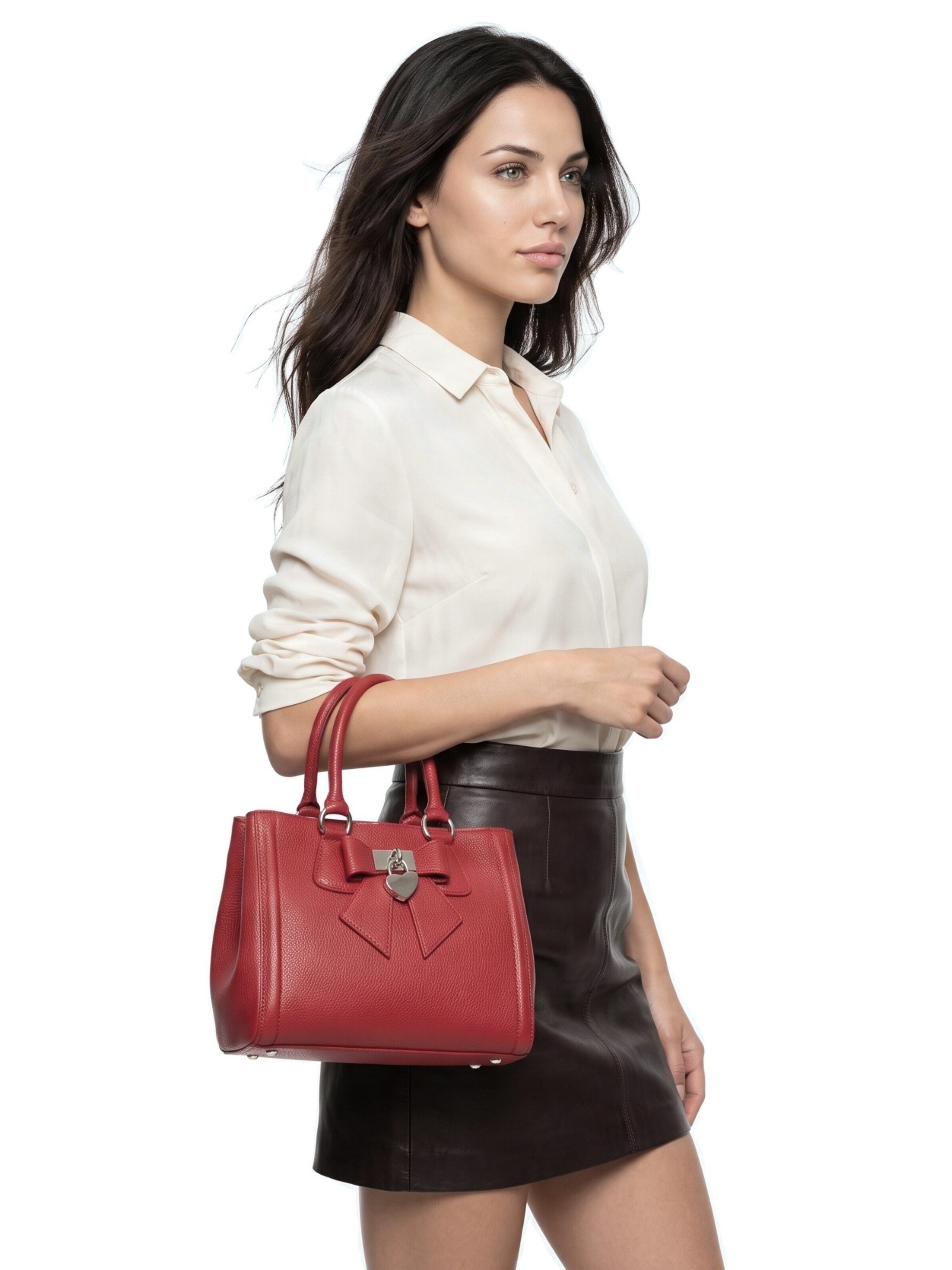 Sacs à main 'SOLCUORE' Cluty en rouge
