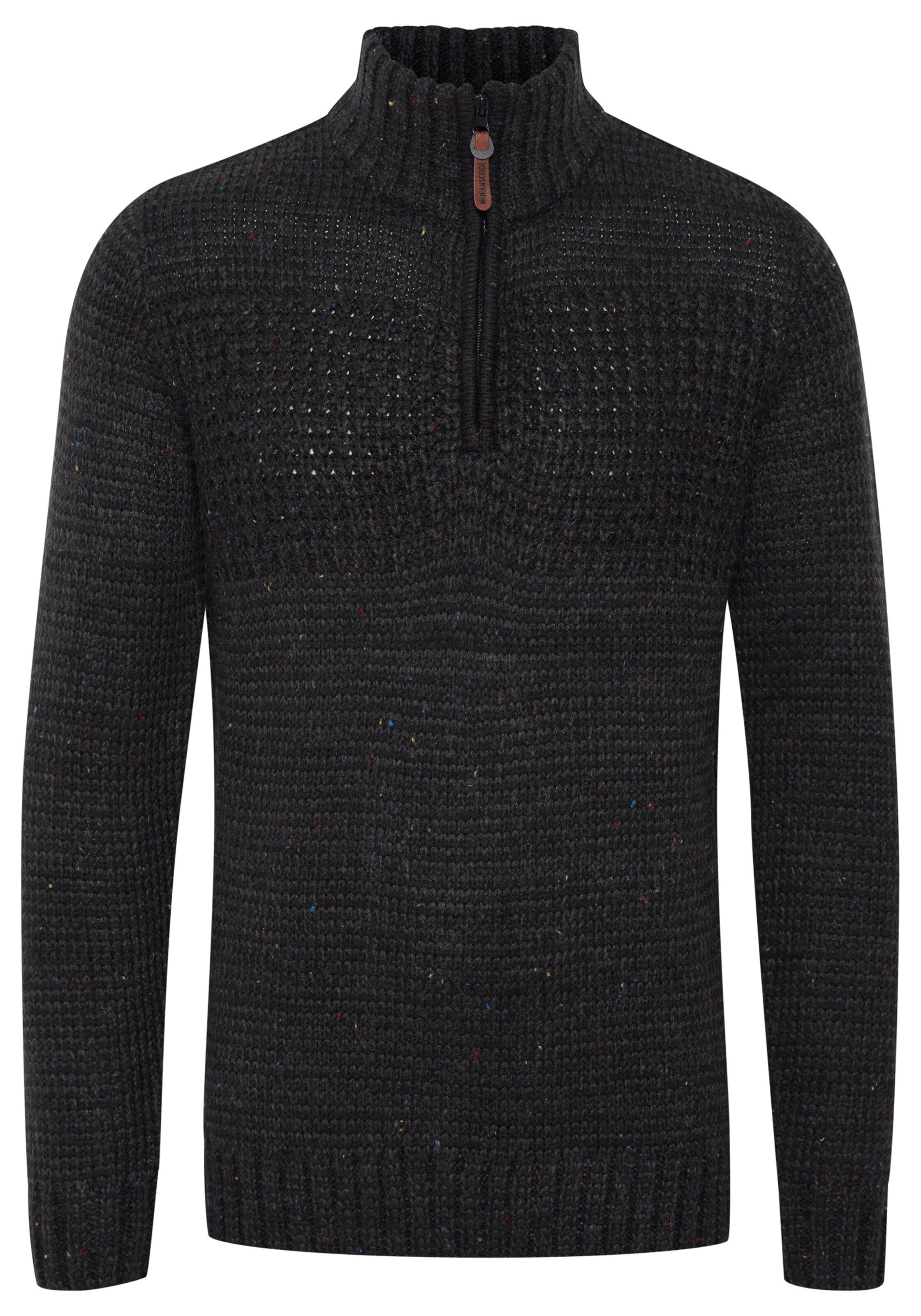 INDICODE JEANS Troyer 'Oslo' in Grau: Vorderseite