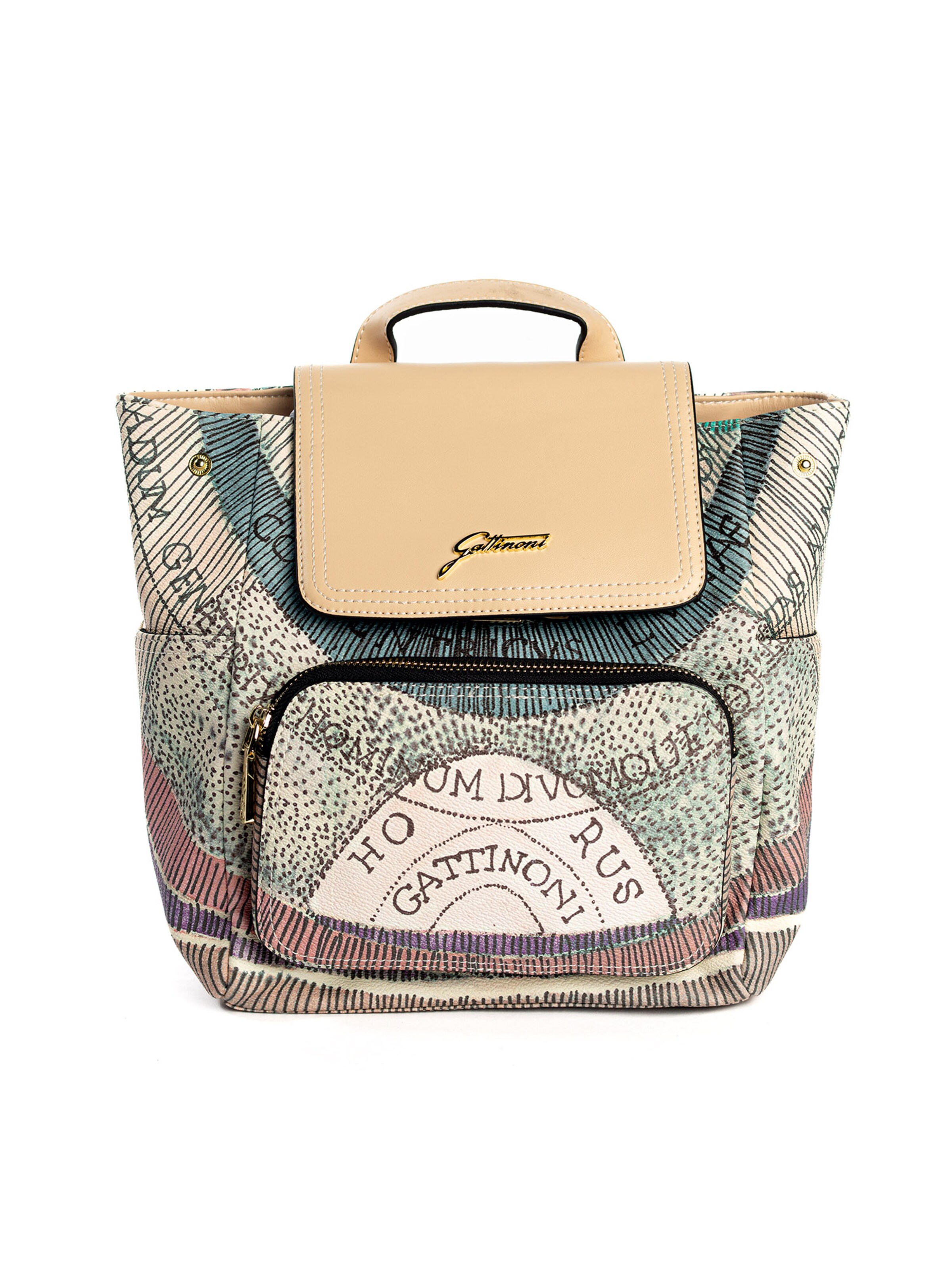 Gattinoni Rucksack in Beige: Vorderseite