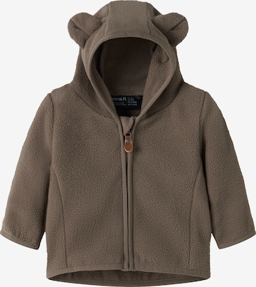 NAME IT Fleece Jacket 'NBNMEEKO' in Brown: front