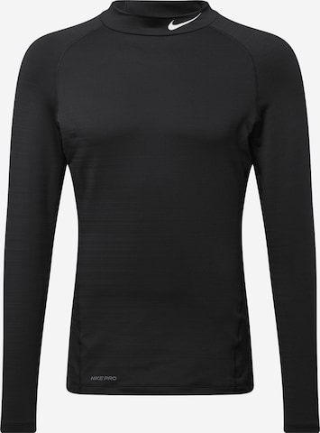 NIKE Regular Fit Funktionsshirt in Schwarz: predná strana