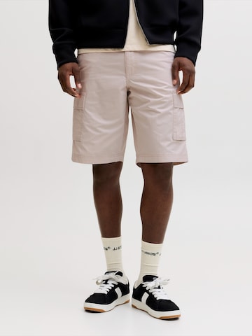 JACK & JONES Loose fit Cargo Pants 'JPSTCOLE MATTY' in Beige: front