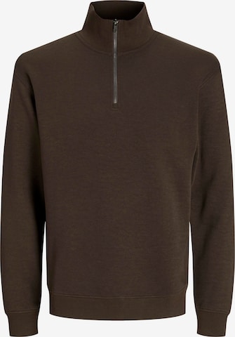 Sweat-shirt 'JJEBradley' JACK & JONES en marron : devant