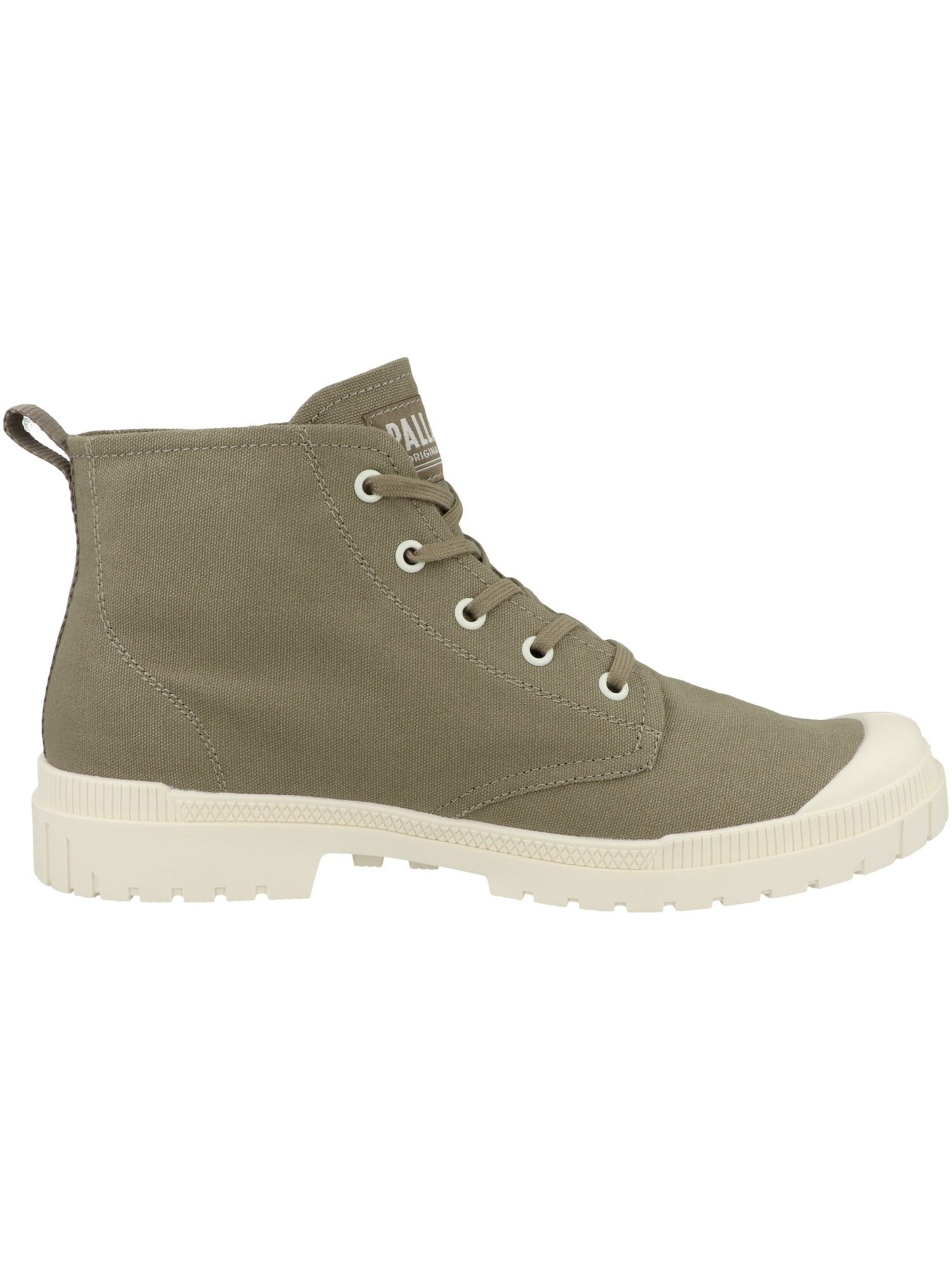 Palladium Lace-Up Ankle Boots in Green