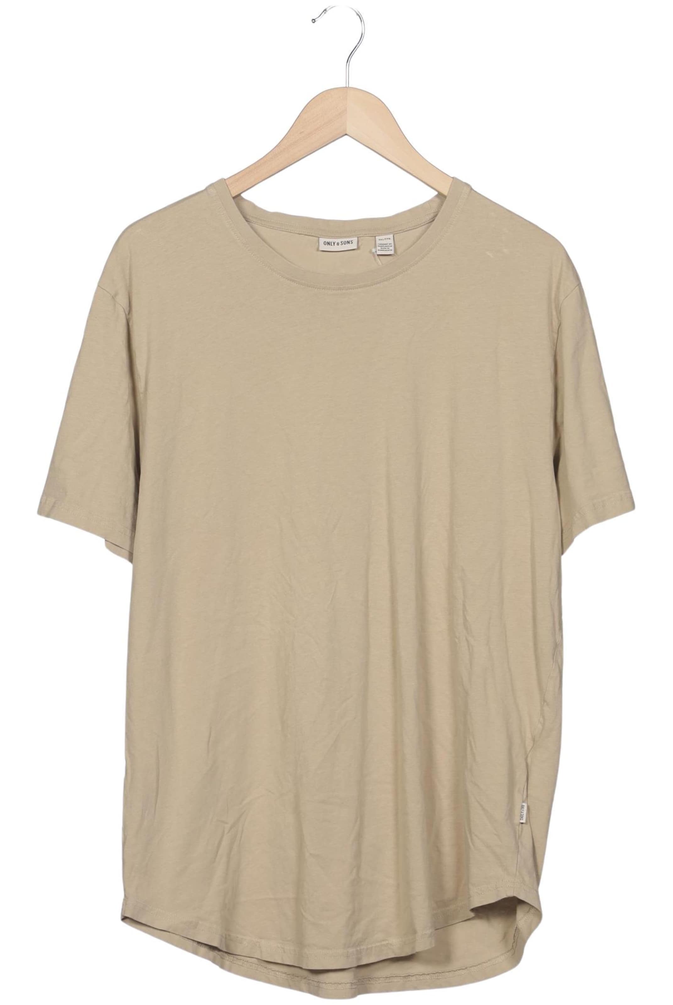 Only & Sons Shirt in XXL in Beige: front