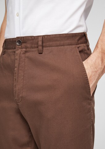 s.Oliver BLACK LABEL Regular Chino Pants in Brown