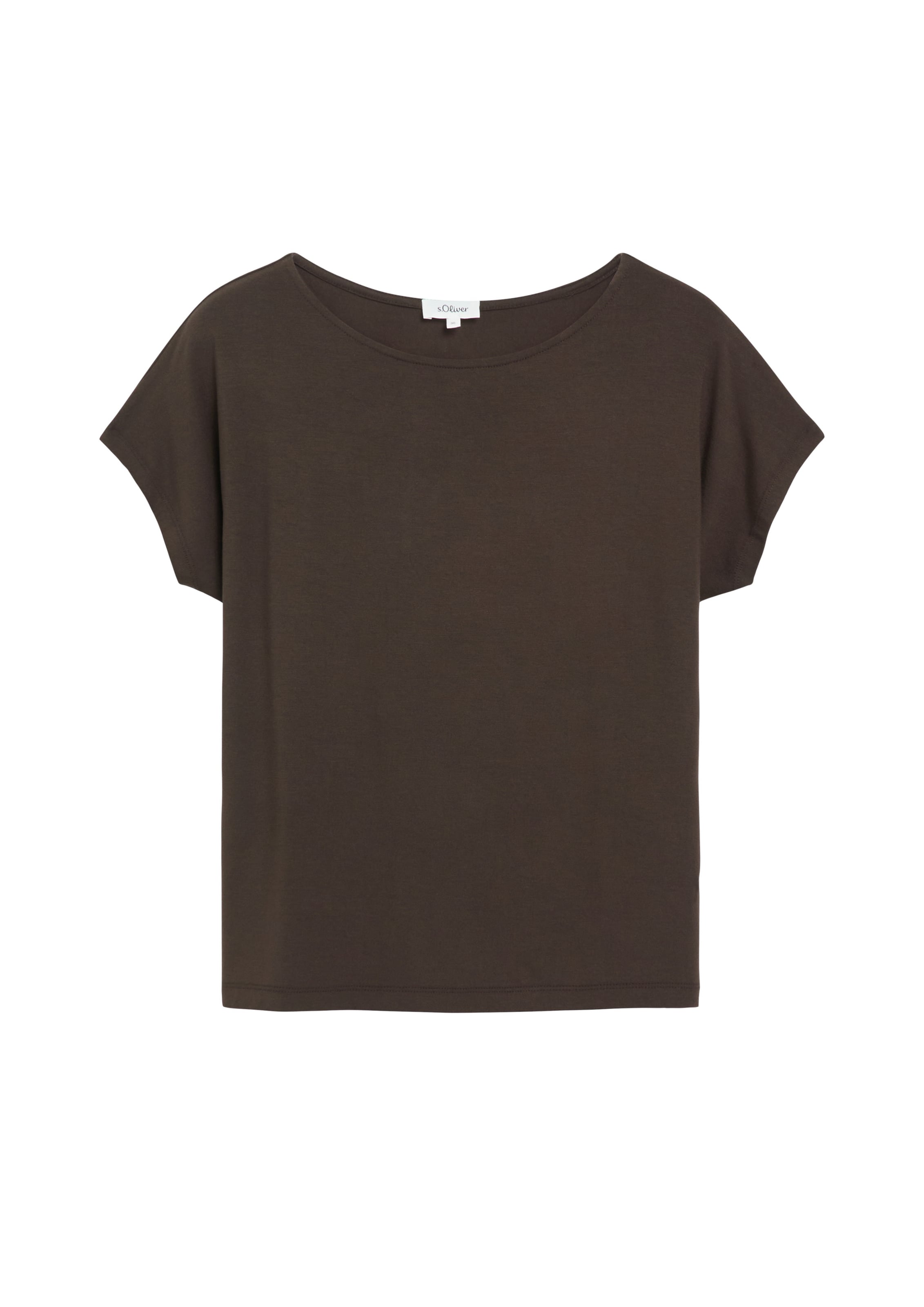 s.Oliver T-Shirt in Braun: Vorderseite