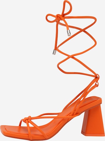 Nasty Gal Strap sandal in Orange