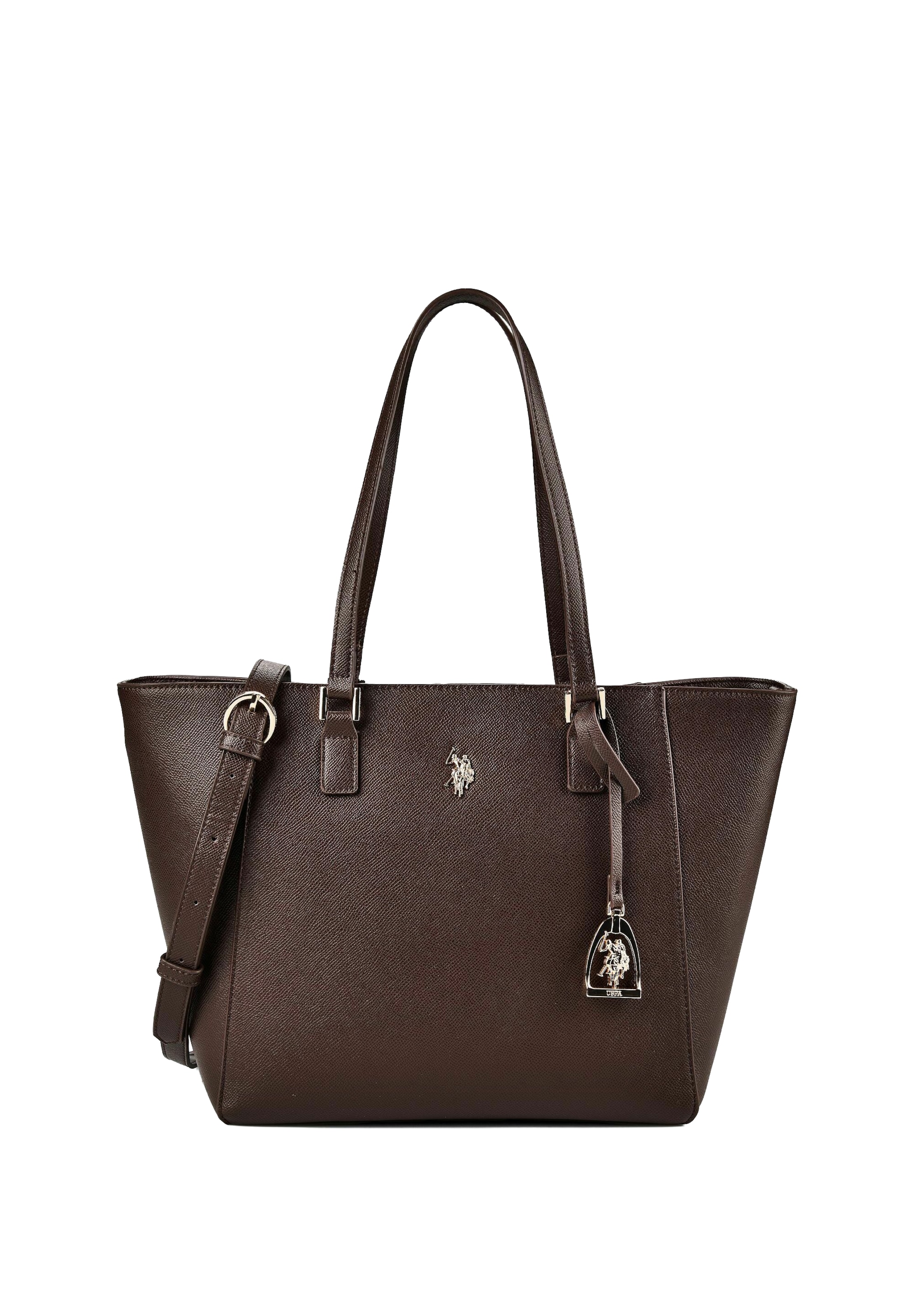 Cabas 'JONES' U.S. POLO ASSN. en marron : devant