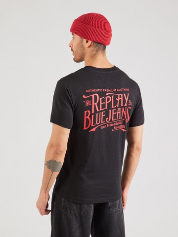 T-Shirt REPLAY en noir : devant