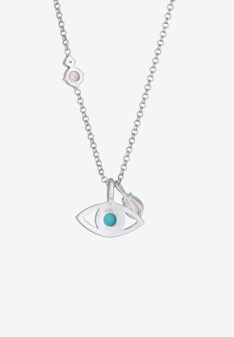 ELLI PREMIUM Halskette Evil Eye in Silber
