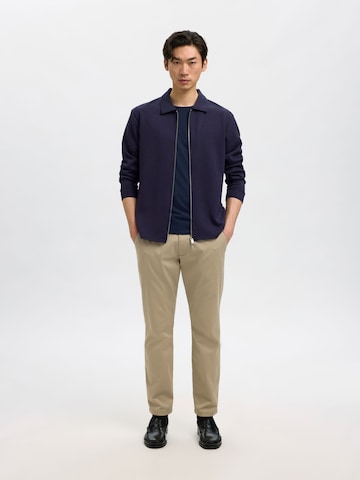 Slimfit Pantaloni '16087663' di SELECTED in beige