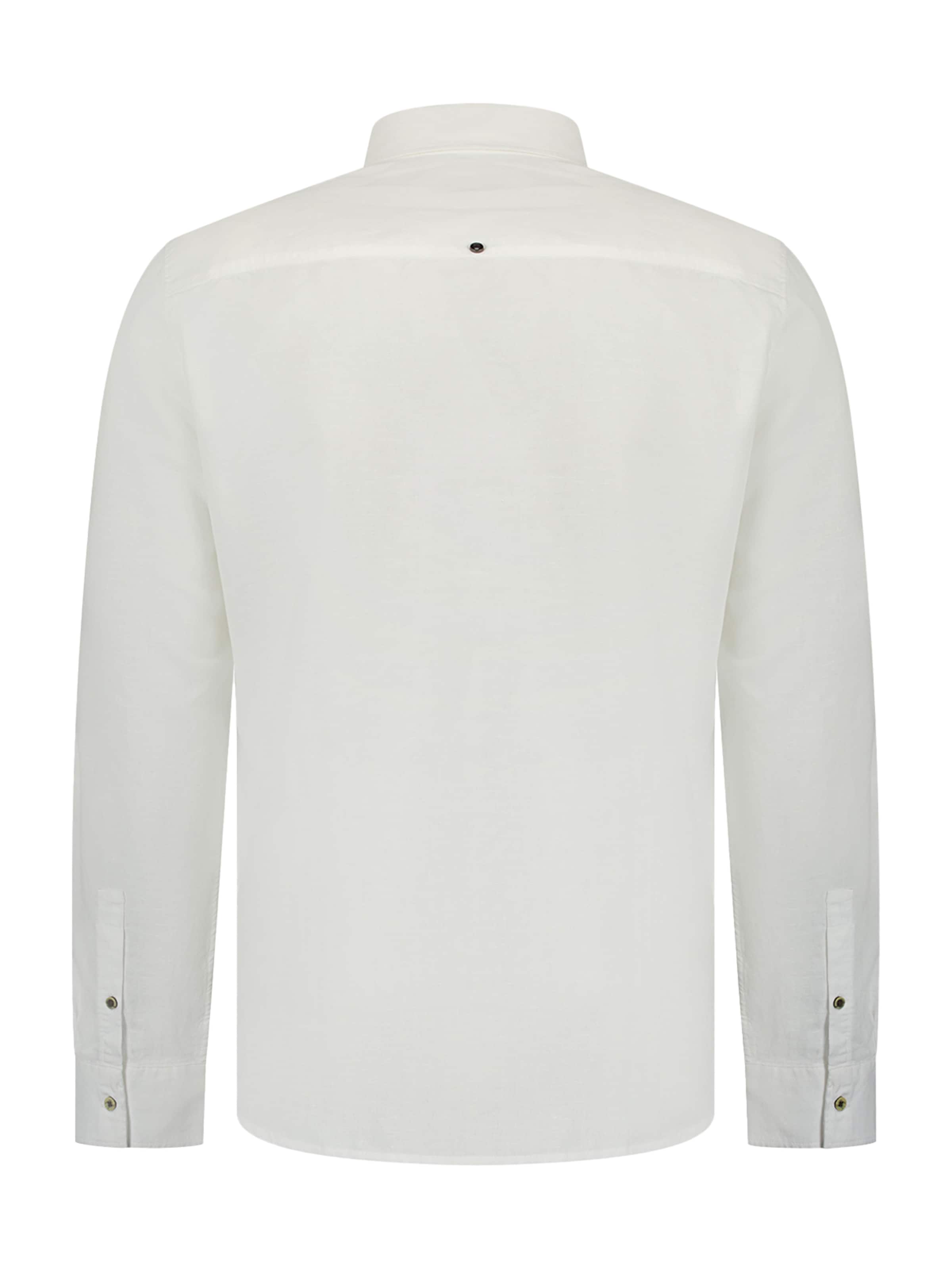 No Excess Regular Fit Skjorte i hvid: tilbage