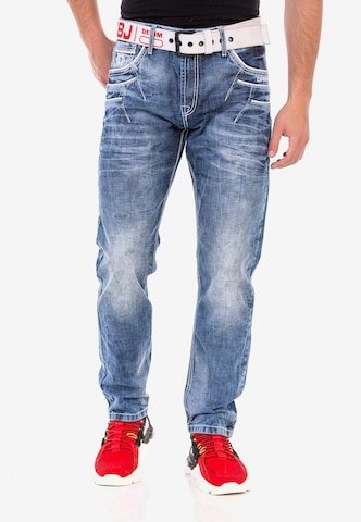 CIPO & BAXX Regular Jeans in Blauw: voorkant