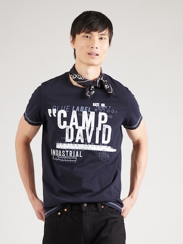 Tricou de la CAMP DAVID pe albastru: față