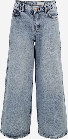 Noisy May Petite Wide leg Jeans 'ROLINA' in Blauw: voorkant