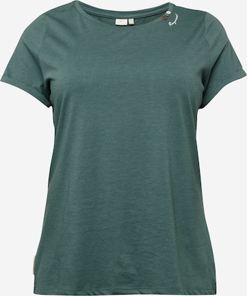 T-shirt 'LORAH' Ragwear Plus en vert : devant