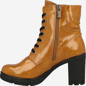 MARCO TOZZI Lace-up bootie in Yellow