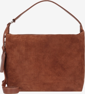 Sac bandoulière 'Creston' Cowboysbag en marron : devant