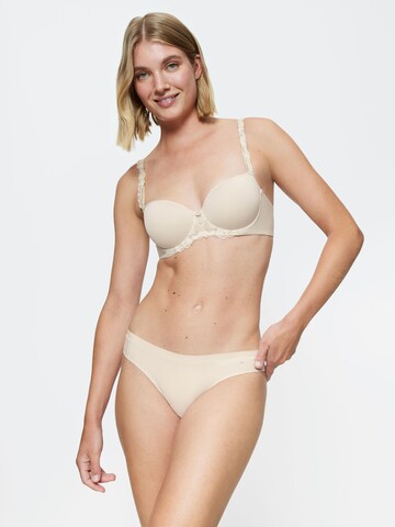 TRIUMPH Triangel Bügel-BH ' Wild Azalea Florale ' in Beige