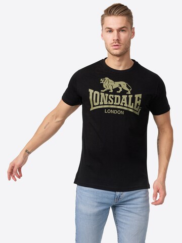 LONSDALE Shirt in Zwart: voorkant